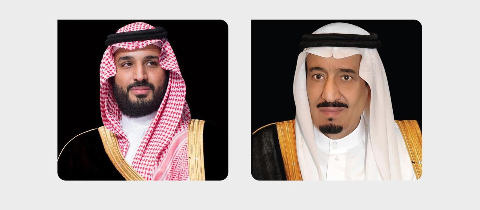 صاحب السمو الملكي الأمير محمد بن سلمان بن عبدالعزيز وخادم الحرمين الشريفين الملك سلمان بن عبدالعزيز