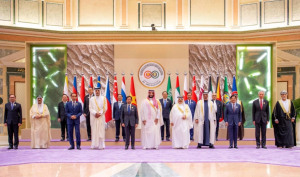 ولي العهد أثناء ترؤسه قمة الرياض بين مجلس التعاون لدول الخليج العربية ودول رابطة الآسيان. (واس)